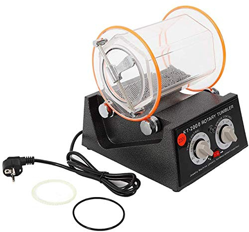 GEJLELDS Rotary Tumbler Polisher Barrel Polisher Jewelry Polishing Finishing Machine Capacity 5KG 220V