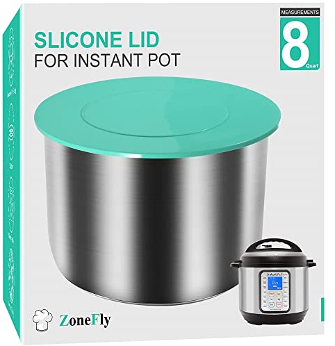 Silicone Cover Fits Instant Pot 8 Quart - 8 Qt Inner Pot Lid for Insta Pot Duo,Pro,Ultra,Crisp,Nova,Plus & More - Best Sealing Lid for 8 Qt Pressure Cooker Instapot Cover
