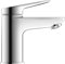 Duravit Wave Waschtischarmatur, Größe S (Auslauf Höhe 77 mm), energiesparende Waschbecken Armatur (FreshStart), Wasserhahn Bad, Chrom