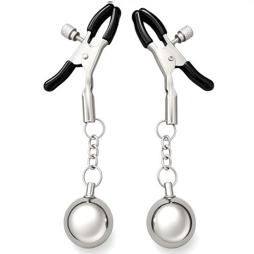 Nippelklemmen für Frauen Männer mit Gewicht Kugeln Nipple Clamps Sex Toy | Nippelklemmen Brustwarzen Einstellbare Bruststimulatoren BDSMs Sexspielzeug für die Frau Mann Paare Intensive Stimulation