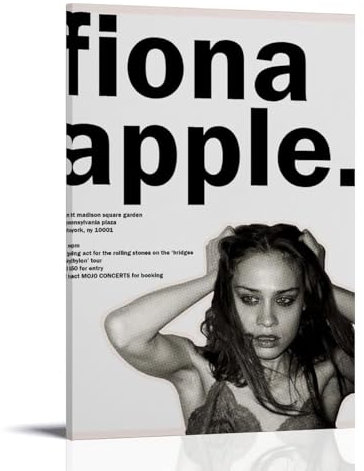 LUISAS Fiona Apple Poster Dekorative Malerei Leinwand Wandkunst Wohnzimmer Poster Schlafzimmer Malerei,Wandkunst Bilddruck Moderne Familienzimmer Dekor 24x36inch(60x90cm)