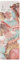 Bilderwelten Garderobe Aquarell 105cm x 34cm Abstrakt Gold Rosa Modern Garderobenhaken Garderobenpaneel Flurgarderobe Flur-Möbel Wandgarderobe Holz
