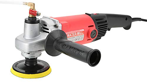 1400W Variable Speed 4'' Wet Polisher & Grinder - 6 Gears With Granite Diamond Polishing Pads for Concrete, Marble, Stones - Buffer for Granite