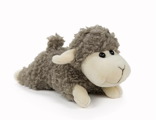 lilizzhoumax Schaf Plüschtier 20cm/8”, liegen Simuliertes Tier Kawaii Schaf Kuscheltier, Realistische Schaf Plüsch Spielzeug für Wilde Tiere, Geschenk für Freunde und Kinder pelziges Stofftier Schaf