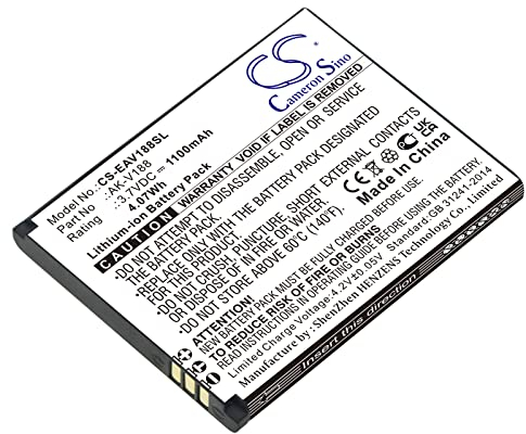 NEU Ersatz Akku Fit Emporia Touch Smart, Touch Smart 2, Touchsmart V188, TOUCHsmart.2(1100mAh / 4.07Wh)