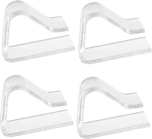 Cleminsta 4 Stück Klar Tischtuchklammern Kunststoff Tischdecke Clips, Tischtuch Klammer Tischdeckenklammer für Picknicks, Partys, Hochzeiten, Abendessen, Schulen (Klein)