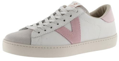 victoria Basket Unisex Berlín Piel & Piezas En Contraste & Puntera Serraje 1126142 para Adulto Petalo 37