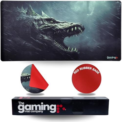 The Gaming Mat Company Single Player MTG Playmat & Mouse Pad – 72 cm x 36 cm Dragon Dive Gaming Mouse Pad compatible with Magic: The Gathering playmats, MTG cards, TCG gaming mat