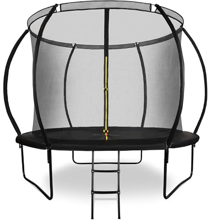 Hypermotion Trampolin Outdoor Kinder 244/305 / 366/430 / 487 cm Kindertrampolin ab 3 Jahre - Schnelltrocknend und Wasserabweisend - Ausgezeichnete Sprungkraft - Gartentrampolin (Ø 305 cm / 10FT)