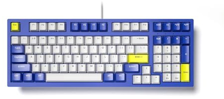 SIUKE K97 RGB Mechanical Keyboard 97-Key Gaming Keyboard Blue Switches Durable and Compact Design Full-Key Anti-Ghost 18 Modes Ergonomic Design for Windows Mac