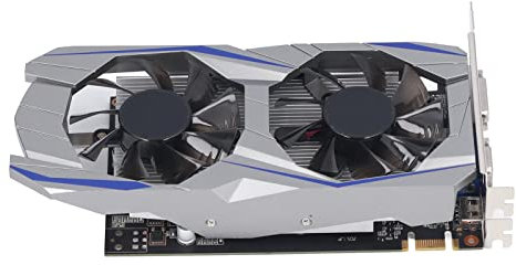 Fydun Carte Graphique GTX550TI Double Ventilateur 2 Go GDDR5 128 Bits 4K HDR Carte Graphique pour Ordinateur de Bureau à Faible Bruit pour Le Bureau à Domicile, Accessoires