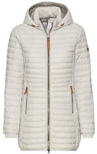 camel active Damen Steppjacke aus recyceltem Polyamid Perlweiß, womenswear-42