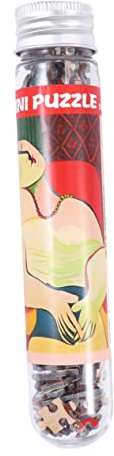 Alasum Mini Puzzle 150 Pieces Jigsaw Puzzle in Test Tube with Famous Art Design - Compact Educational Toy for Stress Relief and Creative Play