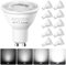 Nottac GU10 LED Spotlight Bulbs, Dimmable Cool White 6500K 4.9W Energy Saving Light Bulbs, (Equivalent to 50W) Halogen Spotlight Bulbs, 220-240V 350LM, 38° Beam LED Bulbs for Ceiling, Pack of 10