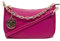 Pochette Borsetta Donna in Pelle Italiana Clutch Tracollina (Fucsia)