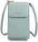 Kleine Damen Umhängetasche Cross-Body Handtasche mit vielen Fächern, Geldbörse Portemonnaie mit Rundum-Reißverschluss, Handytasche Tasche
