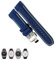 yeziu Silikon-Uhrenarmband Mit Gebogenem Ende Für Tissot T035 T035627 Uhrenarmbänder Mit Butterfly-Schnalle(Blue Grey,23mm silver clasp)