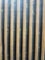 WPE® Realistic 3D Wooden Slats Wallpaper on Natural Oak with Gold and Black Marble Background - Textured Wall Covering for Living Room, Bedroom, and Office Decor