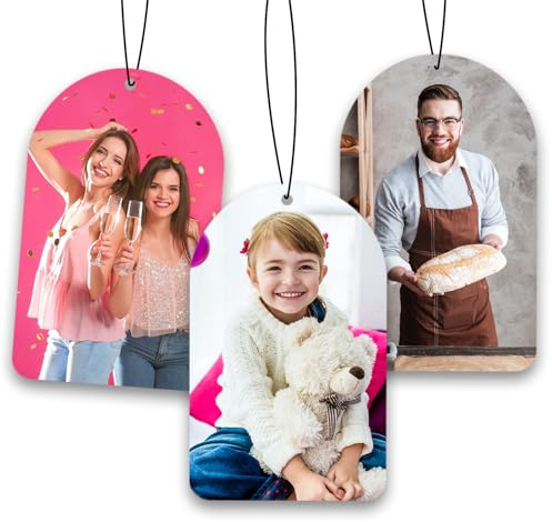 proautocss Duftbaum Auto Personalisiert,Auto Duft mit Text und Foto,Auto innenraum deko autoduft, MaßGeschneiderte Duftende Lufterfrischer für Zuhause, Geschenk, Familie