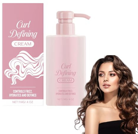 Curl Care Styling Cream – Pflegecreme Für Lockiges Haar, Definiert Locken, Reduziert Frizz & Spendet Feuchtigkeit – Mit Sheabutter Für Geschmeidiges, Glänzendes Haar – 114g