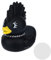 Canard Caoutchouc Foncé Unique, 7,2cm Hauteur Canards Punk avec Adhésif Double Face Jouets de Bain et Accessoires Décoration Voiture pour Adultes(Canard Rock)
