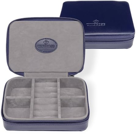Windrose Charmbox klein merino moda/dunkelblau