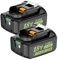 2X 18V 3Ah Ersatzakku für Makita Akku BL1830B BL1850B BL1860B BL1820 BL1830 BL1835 BL1840 BL1845 BL1850 BL1860 für Makita 18V Grasschere Winkelschleifer Bohrschrauber Exzenterschleifer Kompressor