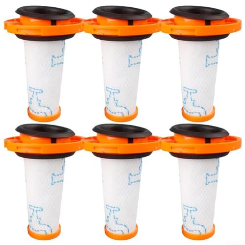Lot de 6 filtres de rechange pour aspirateur XForce Flex 9 60, lavables et réutilisables, 1/3/6 filtres pour compatibilité ZR009010