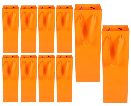 UKCOCO 20pcs Red Wine Bag Thick Cardboard Wine Bottle Carrier for Birthday Wedding Party Favor Supplies and Carrying