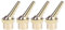Fenteer 4pcs Messing Gerade Springbrunnen Düse Spritze
