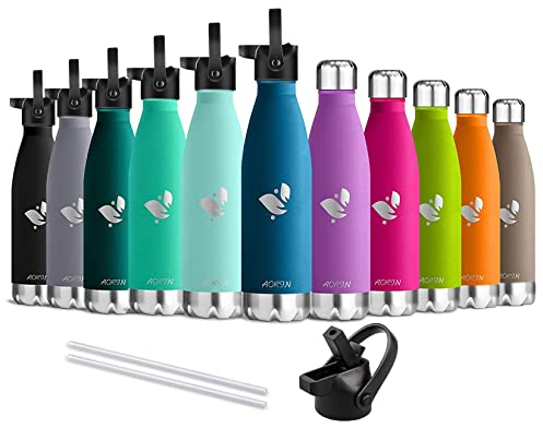 AORIN Vakuum-Isolierte Trinkflasche - 750ml - Wasserflasche BPA-Frei,24 H Kühlen & 12 H Warmhalten, Ideale Thermosflasche für Kinder, Schule, Sport, Outdoor, Fahrrad, Fitness