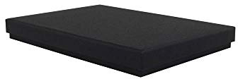 Packaging World A6 luxuriöse starre Präsentationsbox (A6-170 x 121 x 20 mm, schwarz), große Briefgröße