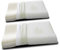 Evergreenweb – Kissenpaar aus 100% orthopädisches Latex, doppelte Welle Nackenstützkissen 40x80 mit Aloe Vera-Bezug, milbendichter Kissenbezug, abnehmbar und waschbar, ergonomisch Kopfkissen