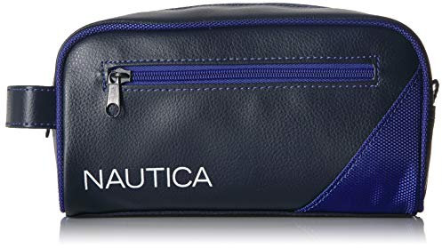 Nautica Trousse de Toilette avec Fermeture éclair sur Le Dessus Organisateurs d'emballage, Bleu Marine, Taille Unique Homme