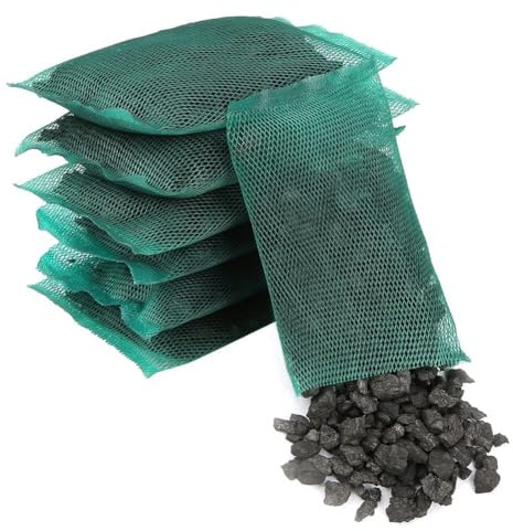 Pssopp 3er Pack/ 7er Pack Aquarium Aktivkohle Aquarium Aktivkohlefilter Fitlermedium Hochleistungs Aktivkohle für Aquarienfilter (7er Pack)