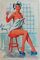 Blechschild 20x30cm gewölbt Pinup im Bad Retro Deko Geschenk Schild pin up