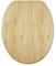 AQUALONA® Essential Value Toilet Seats Wipe Clean Moulded Wood - Stainless Steel Slow Close Hinges - Wipe Clean - Easy Installation (Oak Effect Veneer)