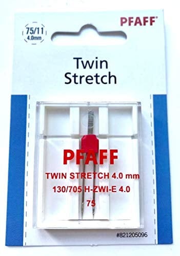 Original Pfaff Nähmaschinen Zwillingsnadel Stretch/Jersey 130/705 H-ZWI-E Stärke 4.0/75 für Pfaff Hobbymatic