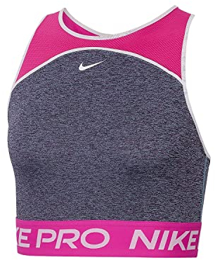 NIKE W Nk Dry Tank Crop Space Dye Yoga Shirt Damen