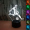 KINGCOO 3D Illusion Tischlampe Nachtlampe, LED 7 Farben ändern Touch Schreibtischlampe Nachtlichter Schlummerleuchten für Kinder Familie Dekoration Valentinstag Geburtstags Geschenk (Fußball spielen)