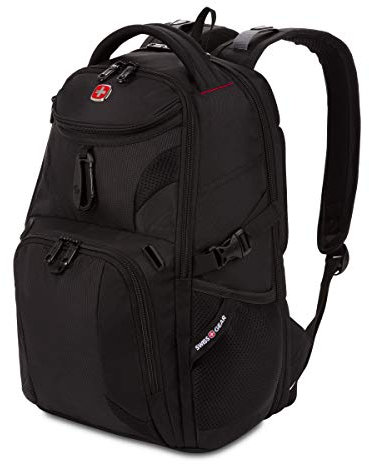 SwissGear Mini 1900 Scansmart Slim Version Sac à dos pour ordinateur portable, noir, 16-Inch