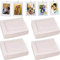 Fashion HW Weiße Rahmen, Heimdekoration, 10,2 x 15,2 cm, Papier, Foto, schmal, DIY, Wandbild, Hängealbum, Seil und Clips, ideal für Zuhause, Schule oder Partydekoration, 40 Stück