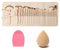ZOCONE Pennelli Trucco Pennelli Make Up Set, 24 PCS Set Pennelli Trucco +1 PCS Spugnetta Trucco + 1 PCS Uovo Di Lavaggio, Set Pennelli Make up Professionali