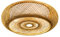 AHQX Natürlicher Rattan Pendellampe Bambus Deckenleuchte Deckenlamp Kreative E27 Deckenlicht Handmade Lampenschirm Kronleuchter Restaurant Schlafzimmer Lampe Wohnzimmer Cafe Teehaus Lighting,ø60cm