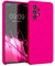 kwmobile Cover per Samsung Galaxy A52 / A52 5G / A52s 5G Custodia - Back Case per Smartphone in Silicone TPU - Protezione Gommata - rosa shocking