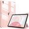 FINTIE Custodia per iPad Air 11 Pollici M3/M2 (2025/2024), iPad Air 5a/4a Gen 10,9 (2022/2020) con Portapenne - Sottile Leggero Trasparente Cover Posteriore con Bordo in TPU Morbido, Oro Rosa