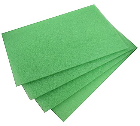Wincal Kühlschrank Filterschwamm, 4 Stück Kühlschrankmatte Frischhaltematte Filter Anti-Schimmel Schwamm Obst Gemüse Pads, Kühlschrank Schublade Saugfähiger Filtermatte 38x25x0.5cm
