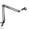 Micfuns Soporte de micrófono ajustable Soporte profesional para micrófono con diseño estilo araña y adaptador para grabación de programas