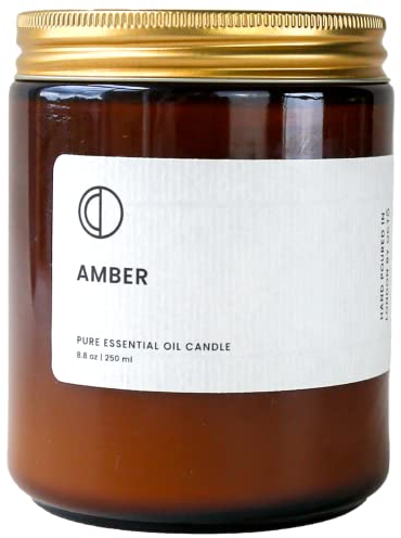 OCTŌ Amber Bernstein duft | Duftkerze mit sojawachs und naturreinen ätherischen ölen 250ml