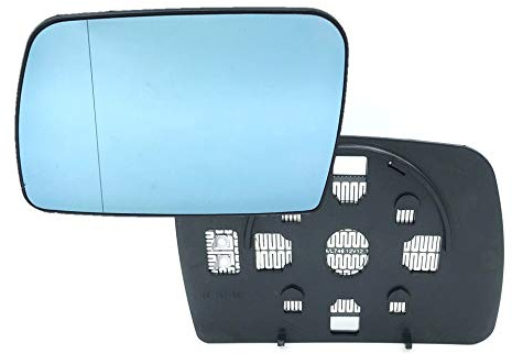 HZ-DESIGN Spiegelglas für Außenspiegel Glas Links beheizbar blau passend für X5 E53